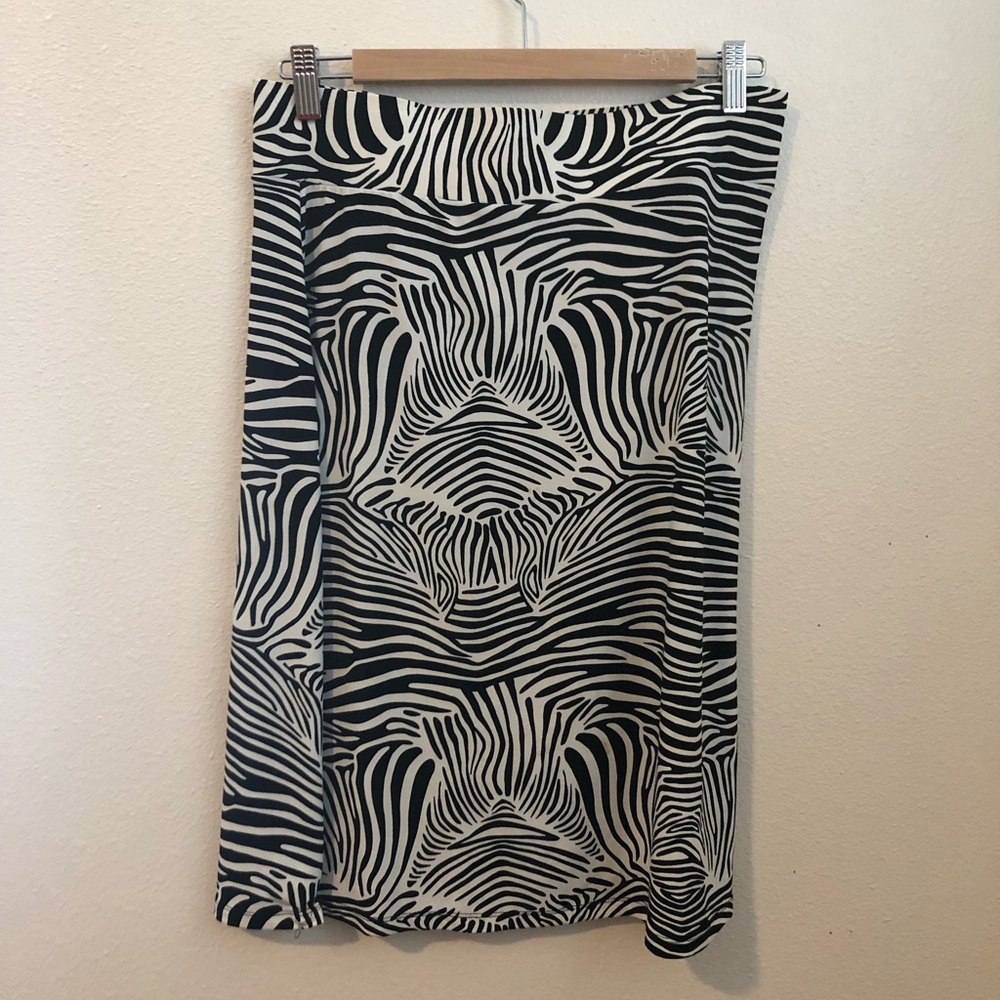 Zebra print skirt
